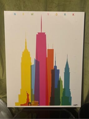 Yoni Alter’s New York skyline design print on canvas